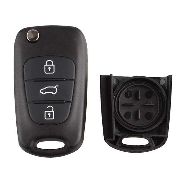 AS051020 3 Buttons For Kia K2 K5 Flip Remote Key Case Blank Cover