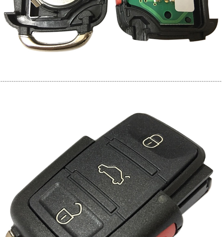 AK001073 VW 3+1 Button Remote Key 1K0959753H 315MHZ 