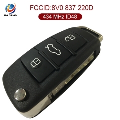 AK008044  for Audi A3  Remote  Key 3 Button 434 MHz ID48 8V0 837 220D