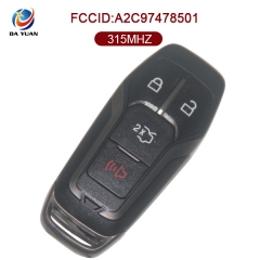 AK018064 for Ford Smart Remote Key 3+1 Button 315MHz  M3N-A2C31243800 FR3V-15K601-JB