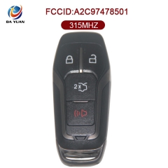 AK018064 for Ford Smart Remote Key 3+1 Button 315MHz  M3N-A2C31243800 FR3V-15K601-JB