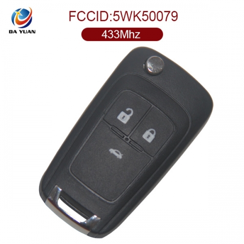 AK022002 for Holden Flip Remote Control Key 3 Button 433MHz PCF7937E 5WK50079