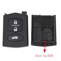 AS026002  3 BUTTON Remote Folding Flip Key Shell Case Fob PAD FOR MAZDA 2 3 5 6 RX8 MX5