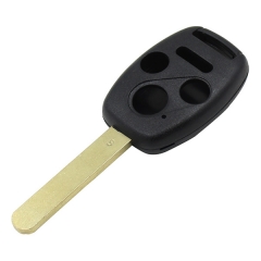 AS003024 3 Button+Panic Replacement Remote KEY Case Shell for Honda Accord For Civic Repair With LOGO
