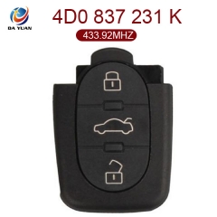 AK001061 for VW Remote Key 3 Button 433.92MHz 4D0 837 231 K