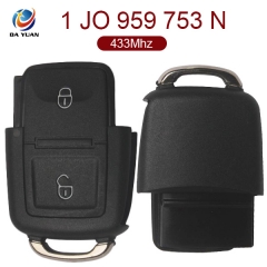 AK001010 for VW Remote Key 2 Button 433MHz 1J0 959 753 N for Europe South America