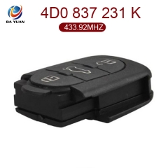 AK001061 for VW Remote Key 3 Button 433.92MHz 4D0 837 231 K