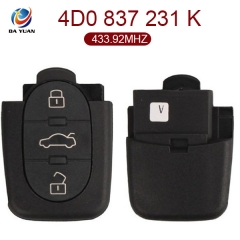 AK001061 for VW Remote Key 3 Button 433.92MHz 4D0 837 231 K