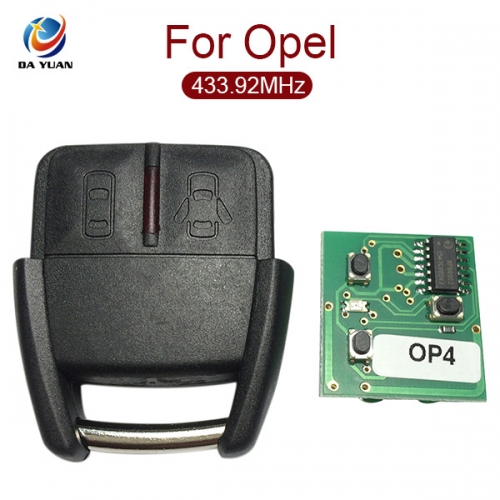 AK028014  2 Button Remote Controls Car Remote Key For Opel GM 433.92MHz