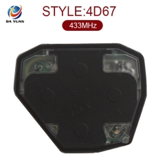 AK007013 for Toyota 2 button Remote Key (Tokai) 433MHz,4D-67 chip inside
