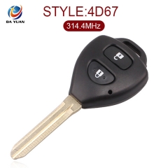 AK007014 for Toyota 2 Button Remote Key (Austrilia-Denso-314.4MHz  67chip