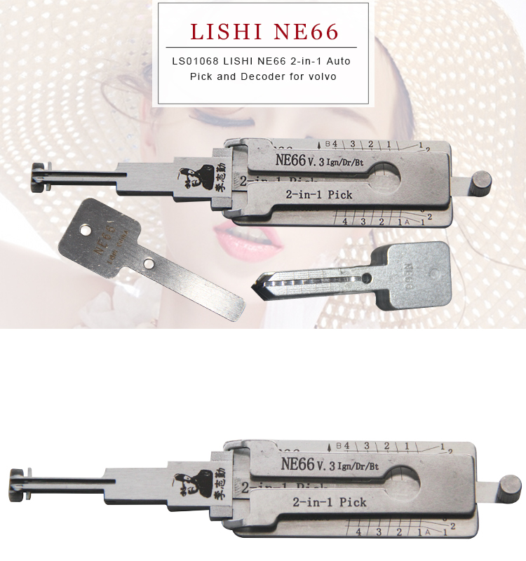 LS01068 LISHI NE66 2-in-1 Auto Pick and Decoder for volvo