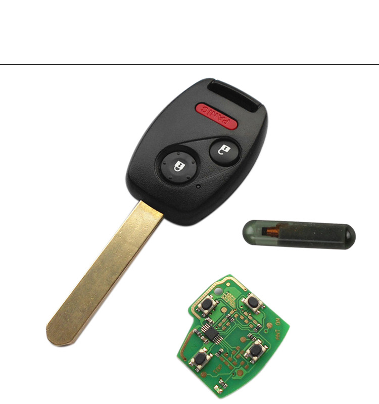 AK003008 2003-2007 Honda Remote Key 2+1 Button and Chip Separate ID48 433 MHZ Fit ACCORD FIT CIVIC 