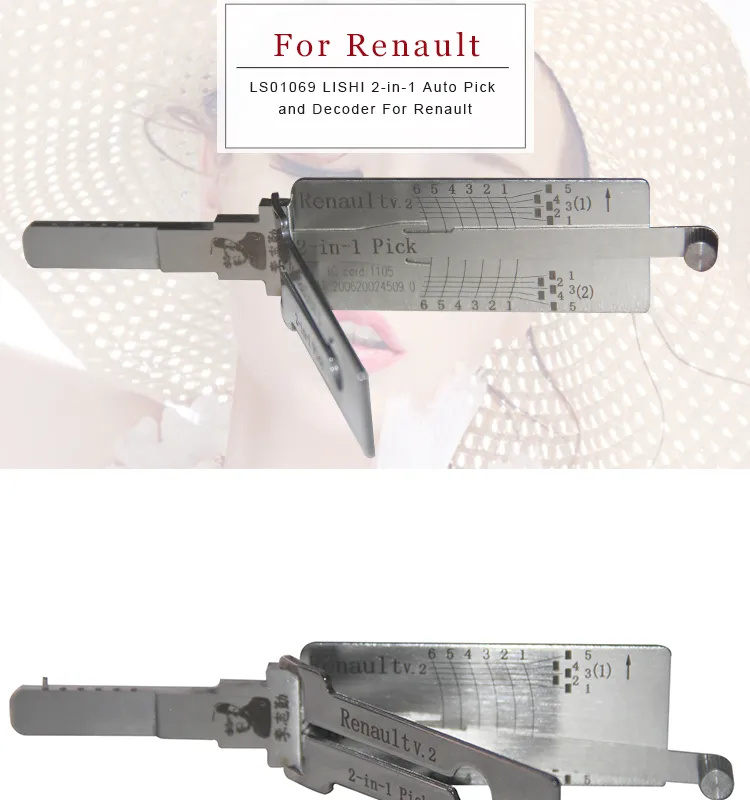 LS01069 LISHI 2-in-1 Auto Pick and Decoder For Renault