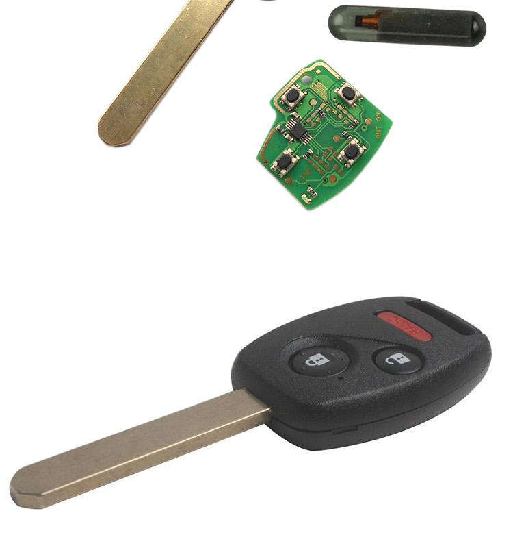 AK003018 2003-2007 Honda Remote Key 2+1 Button and Chip Separate ID13 433MHZ Fit ACCORD FIT CIVIC 