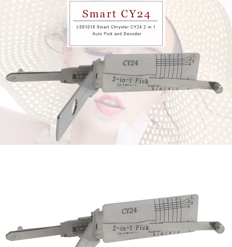 LS01018 Smart Chrysler CY24 2 in 1 Auto Pick and Decoder