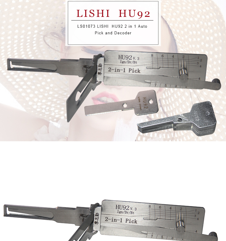 LS01073 LISHI  HU92 2 in 1 Auto Pick and Decoder