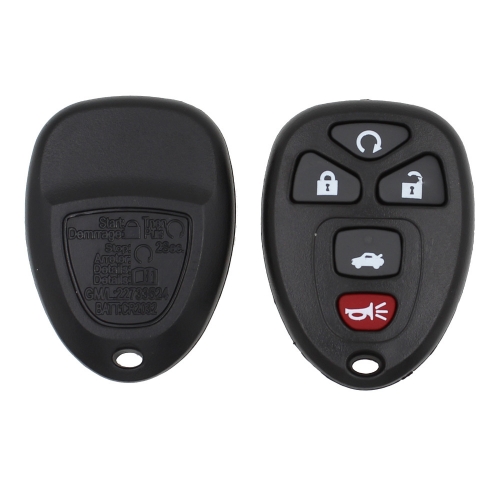 AS019007 5 Buttons Car Replacement Case Keyless Entry Remote Start Control Key Fob Cover