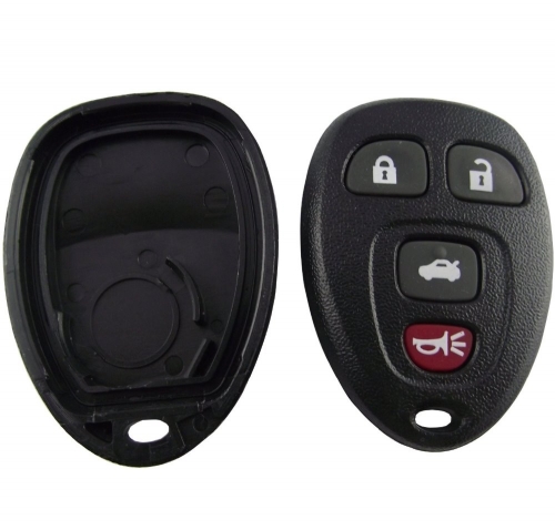 AS019005 4 Button keyless entry remote Key Fob Case Shell For Chevrolet Buick GMC Saturn
