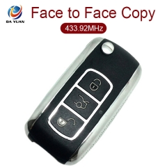 AK099011 3 buttons face to face copy remote  motor car key  remote key with 433.92MHz