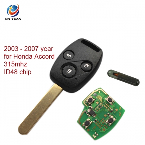 AK003001 for Honda Accord ( 2003 - 2007 year ) 3 button remote key 315mhz with ID48 chip