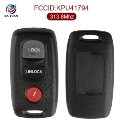 AK026008 for Mazda 2+1 Button Remote Set 313.8MHz FCC ID:KPU41794