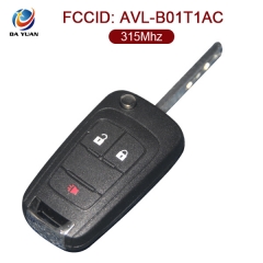 AK014042 for Chevrolet Flip Key 2+1 Button 315MHz  ID46 FCCID AVL-B01T1AC