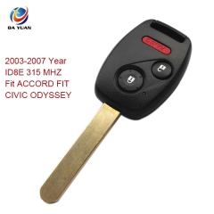 AK003020 2003-2007 for  Honda Remote Key 2+1 Button and Chip Separate ID8E 315 MHZ Fit ACCORD FIT CIVIC