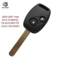 AK003026 2003-2007 for Honda Remote Key 2 Button and Chip Separate ID13 (315MHZ) Fit ACCORD FIT CIVIC