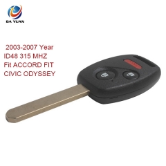 AK003021 2003-2007 for Honda Remote Key 2+1 Button and Chip Separate ID48 315 MHZ Fit ACCORD FIT CIVIC