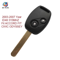 AK003033 2003-2007 for Honda Remote Key 2 Button and Chip Separate ID48 313.8MHZ Fit ACCORD FIT CIVIC