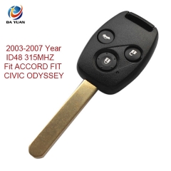 AK003032 2003-2007 for Honda Remote Key 3 Button and Chip Separate ID48 315MHZ Fit ACCORD FIT CIVIC