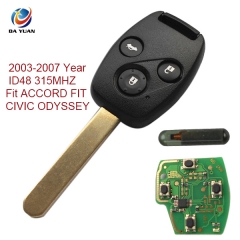 AK003032 2003-2007 for Honda Remote Key 3 Button and Chip Separate ID48 315MHZ Fit ACCORD FIT CIVIC