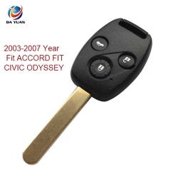 AK003043 2003-2007 for  Honda Remote Key 3 Button and Chip ID8E 313.8MHZ  Fit ACCORD FIT CIVIC