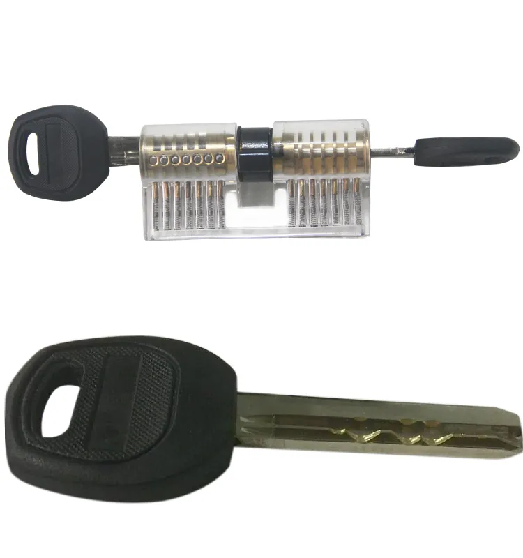 LS08004 Professional Cutaway Inside View of Both End Practice Padlock Lock 7 Pin Pick Lock Training Skill Pick
