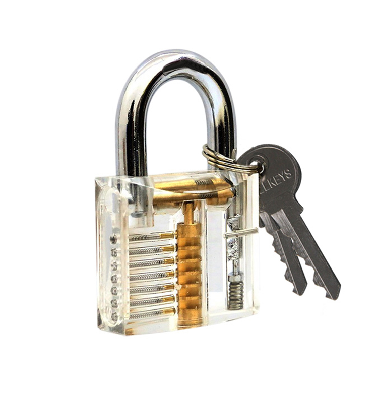 LS08001 Bullkeys transparent lock training skill professional visable practice padlocks lock pick for locksmith