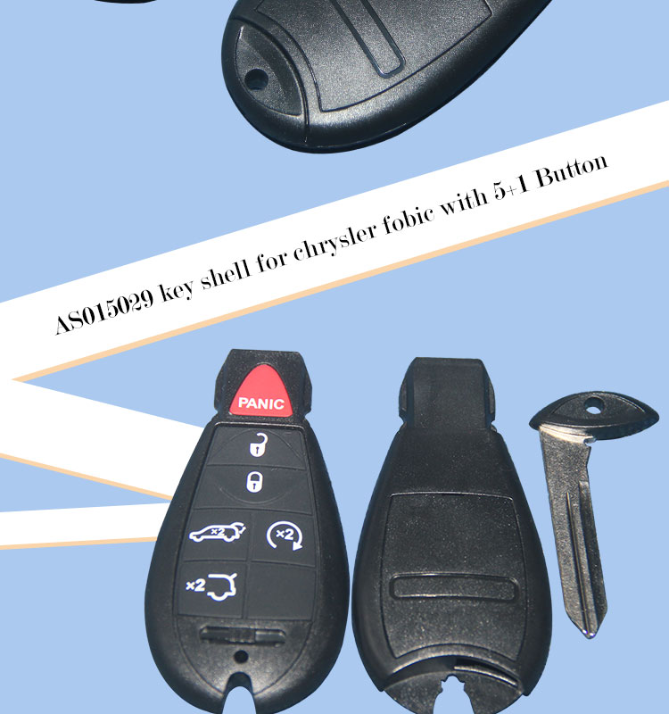 AS015038 key shell for chrysler fobic with 5+1 Button