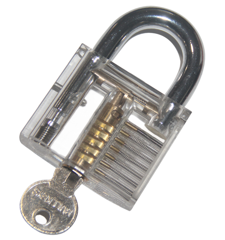 LS08001 Bullkeys transparent lock training skill professional visable practice padlocks lock pick for locksmith