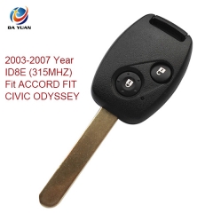 AK003045 2003-2007 For Honda Remote Key 2 Button and Chip Separate ID8E (315MHZ) Fit ACCORD FIT CIVIC