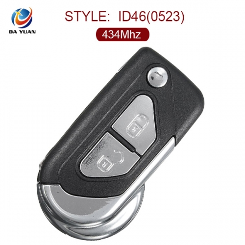 AK016016 Original for Citroen Flip Remote Key 2 Button 434MHZ ID46(0523)