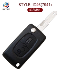 AK016014 for Citroen 2 Button C2 Remote Key 433MHZ ID46(7941)