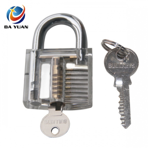 LS08002 Professional Cutaway Inside View of Practice  Padlocks Lock Pick Lock Training Trainer Pick for Locksmith with two Keys