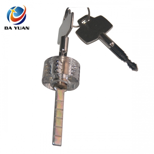 PL010005 Transparent Cutaway Practice Lock Cross Key Locks Locksmith Training