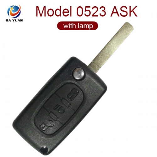 AK016030 for Citroen 3 button with lamp. Model 0523 ASK. Aftermarket