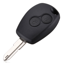 AS010012 2 Button Uncut Blade Remote Car Key Case Shell Fob Cover for Renault