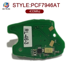 AK010005 for Renault Remote Key 3 Button PCF7946AT 433MHz With logo