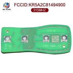 AK027043 for Nissan Remote Key  3+1 Button  315MHz KR5A2C81494900
