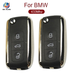 AK006022 for BMW 3 button Silver Flip key 433Mhz