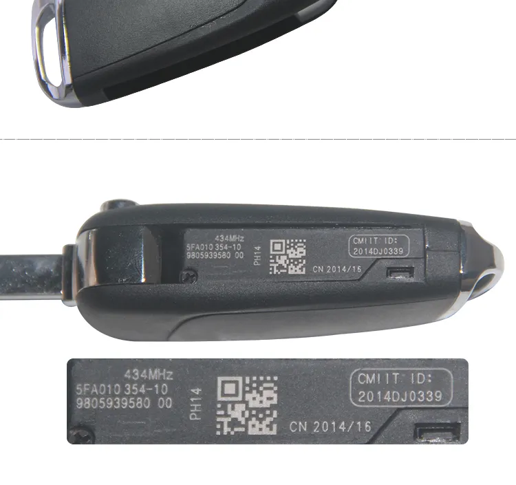 AK009013 For Peugeot 307 straight remote control key Modified DS Style Folding