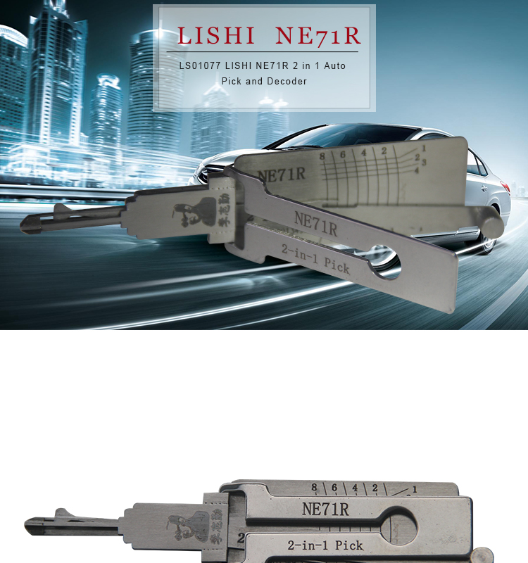 LS01077 LISHI NE71R 2 in 1 Auto Pick and Decoder